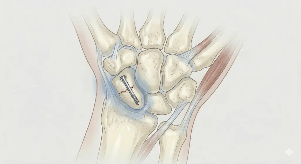 vis scaphoide — Ostéosynthèse du Scaphoïde